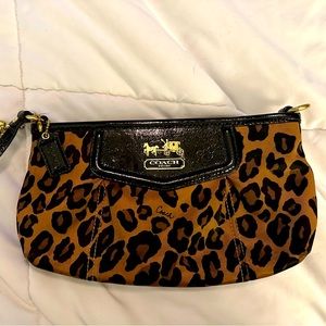 Coach Leopard Print Clutch Purse